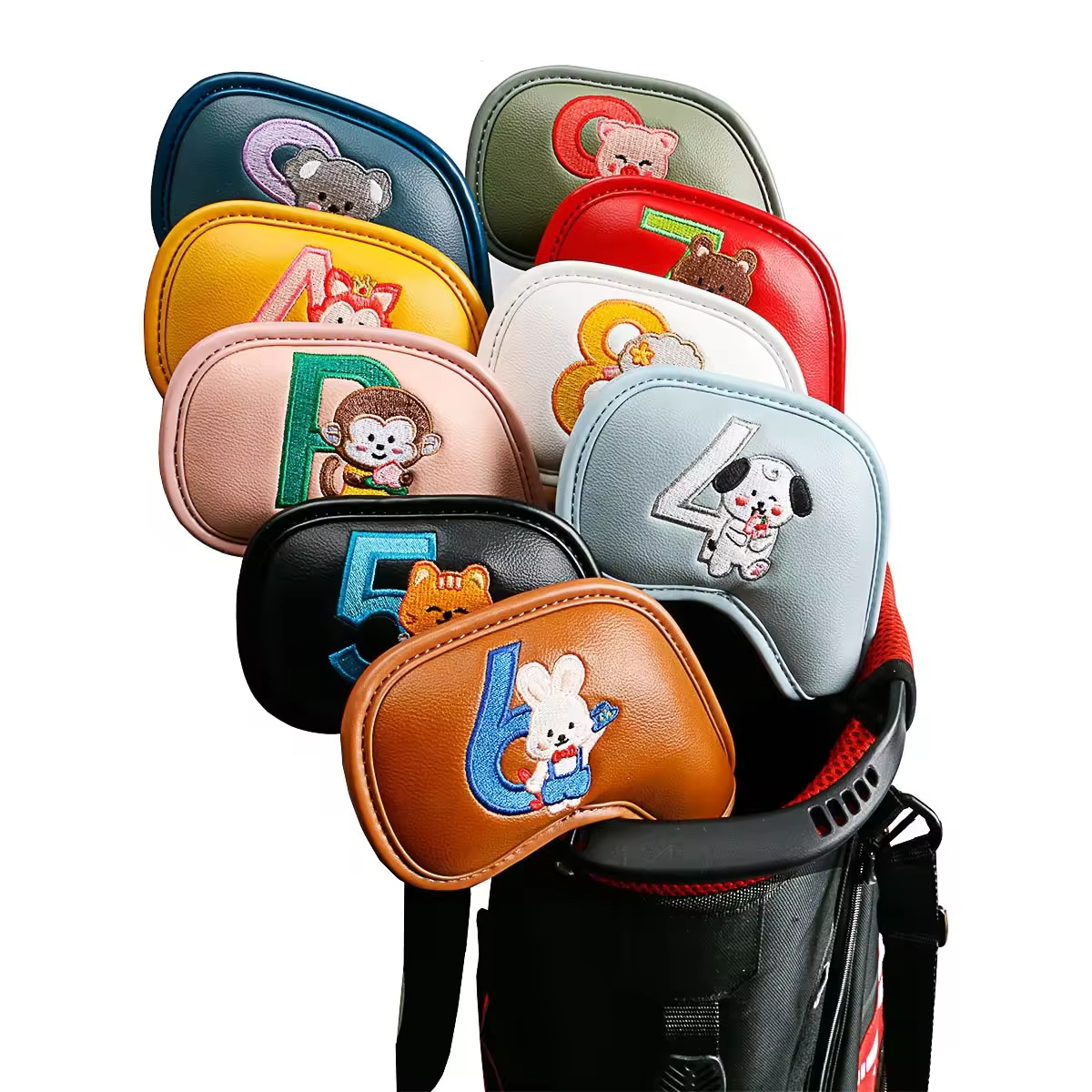 Golf Equipment And Accessories - 9Pcs Cute Cartoon Animal Golf Iron