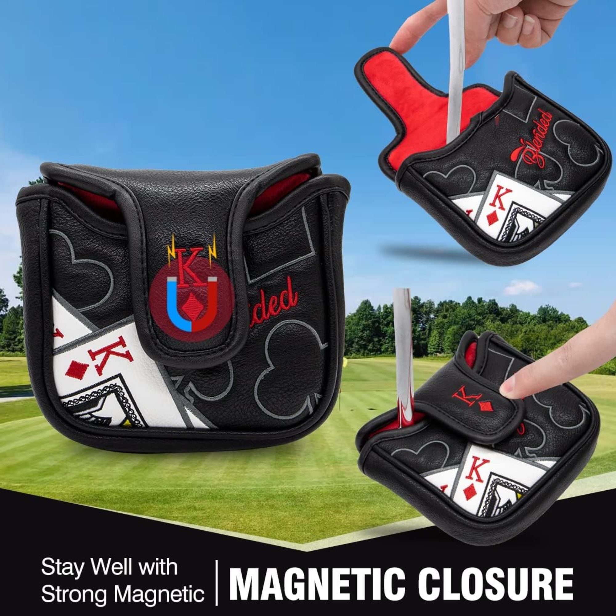 King Of Hearts Embroidered Mal - Golf Equipment And Accessories recension och pris