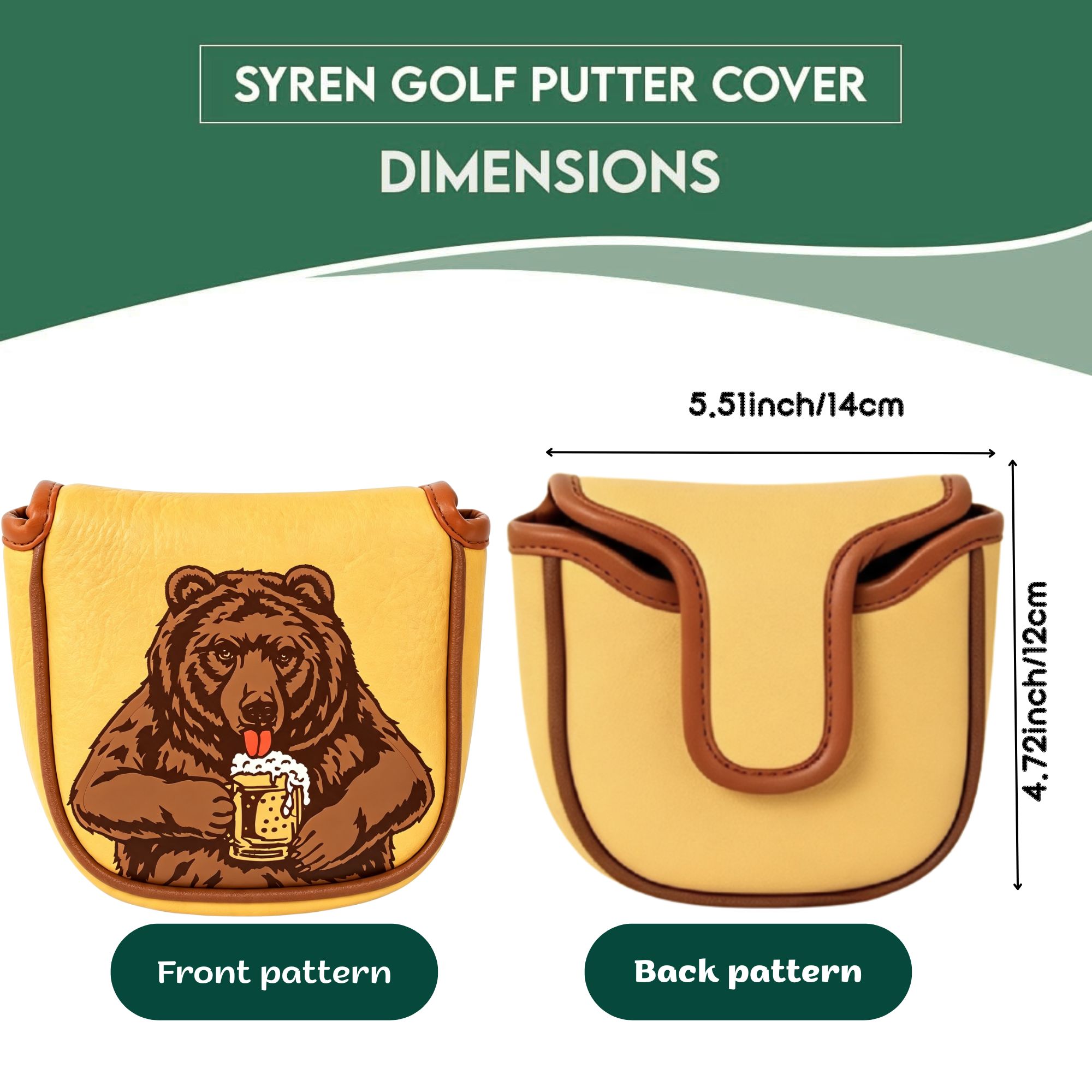 Skull Embroidered Golf Mallet  - Golf Equipment And Accessories recension och pris